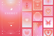 Energy, vector design elements, a Background Graphic by venimo (Thumbnail 1 of 9)
