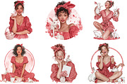 Whimsical Easter Girl Clipart, an Illustration by Designking (Thumbnail 3 of 5)