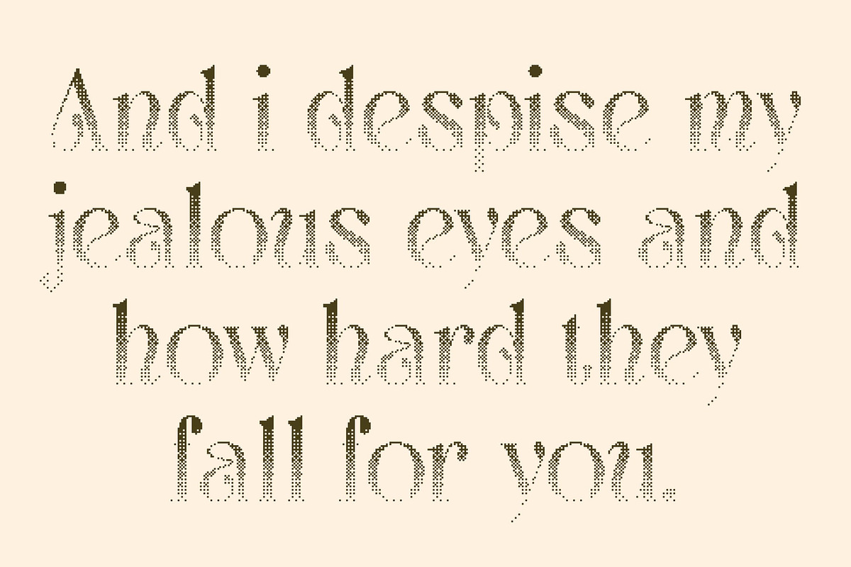 Aquene Halfpixel, a Serif Font by Craft Supply Co. (Photo 2 of 8)