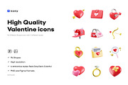 Valentine 3D icons, Iconly Pro, an Emoji Icon by Lumina_ui_ux202 (Thumbnail 1 of 6)