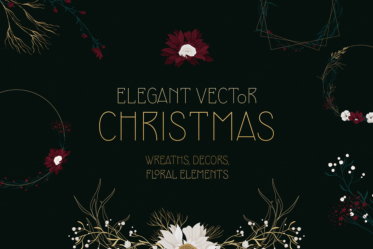 Elegant Vector Christmas, an Object Graphic by HmarkaShop (Photo 1 of 7)