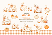 Fall Autumn Goose Pumpkin Clipart, an Animal Illustration by Sunflower Day Love (Thumbnail 1 of 4)