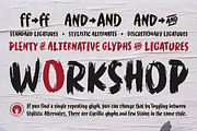 WORKSHOP Brush, a Font by Posterizer KG (Thumbnail 4 of 5)