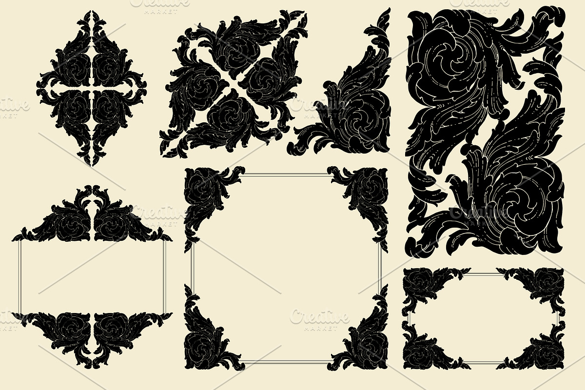 Decorative frames and borders svg, a Decorative Illustration by Samira (Photo 7 of 7)