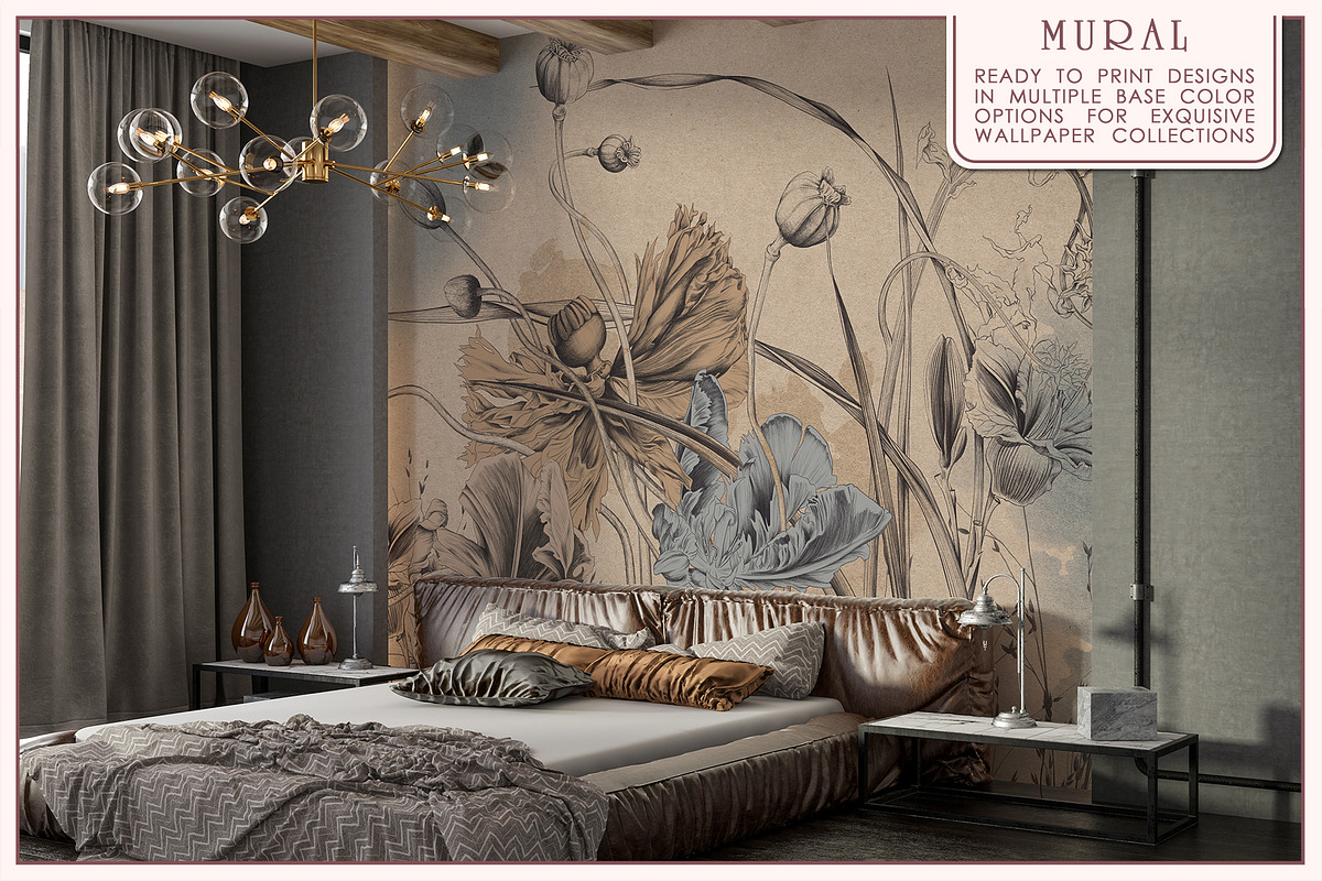 Fresco collection Flower symphony, a Wallpaper Graphic by Natalia0307 (Photo 11 of 14)