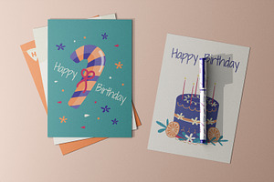 5x7 Greeting Cards Mockup Kit