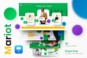 Mariot – Business Keynote Template, a Presentation Template by Dens Creative Studio