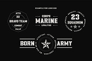 Headcorps & Lordcorps /Military Font, a Sans Serif Font by Almarkhatype (Thumbnail 9 of 21)