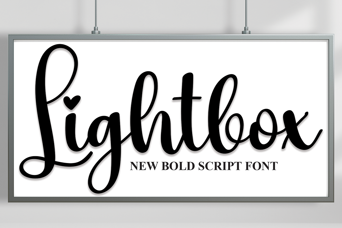 Lightbox | Script Font, a Script Font by Scratchones (Photo 1 of 8)