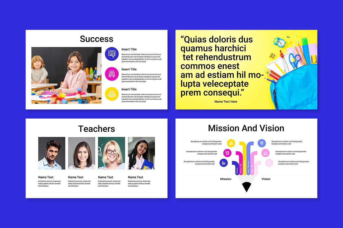 School Center Presentation Template, a Presentation Template by E-Type (Photo 3 of 5)