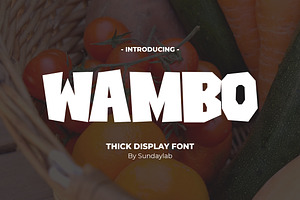 Wambo Thick Display Font