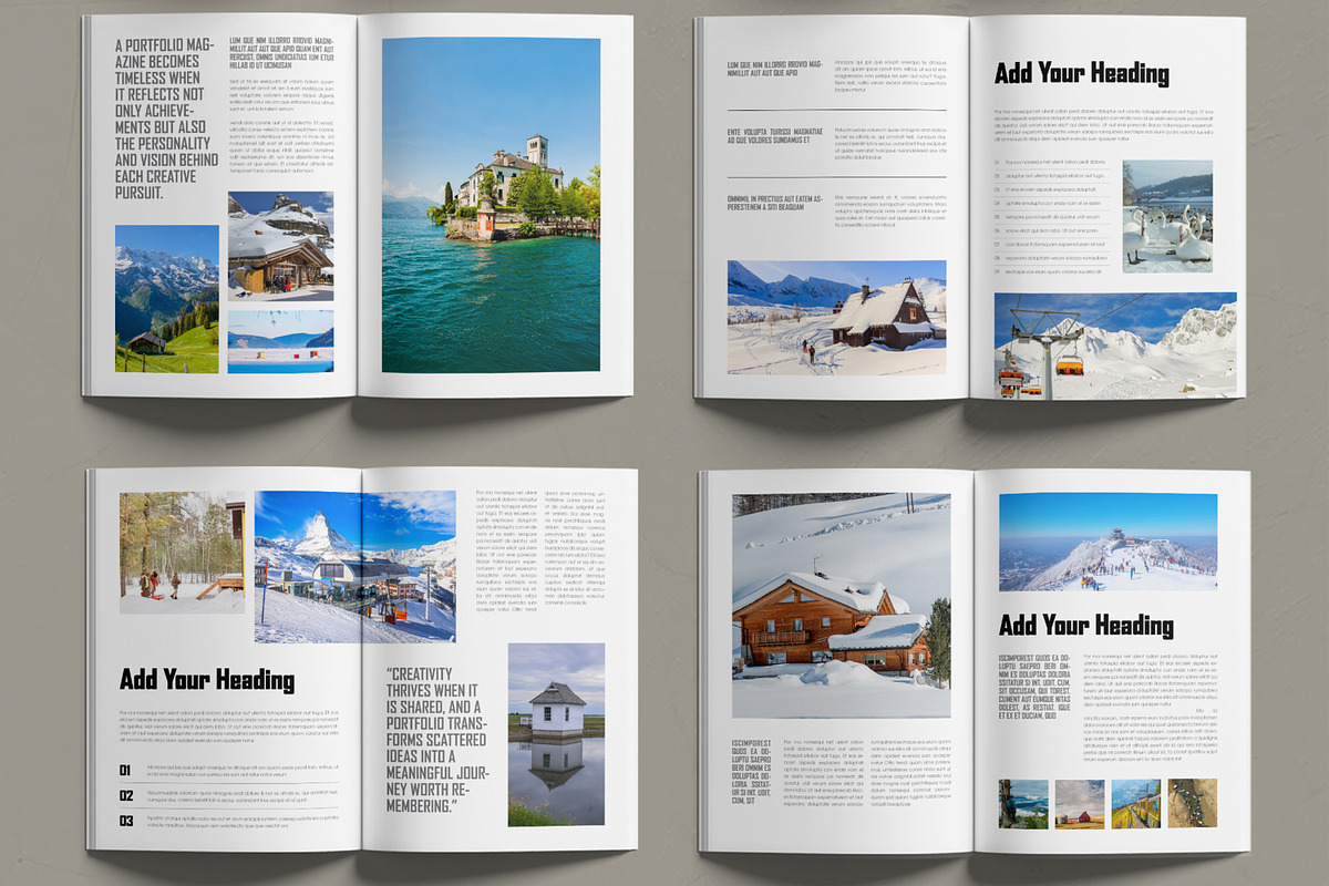 Modern Portfolio Magazine Layout preview 3