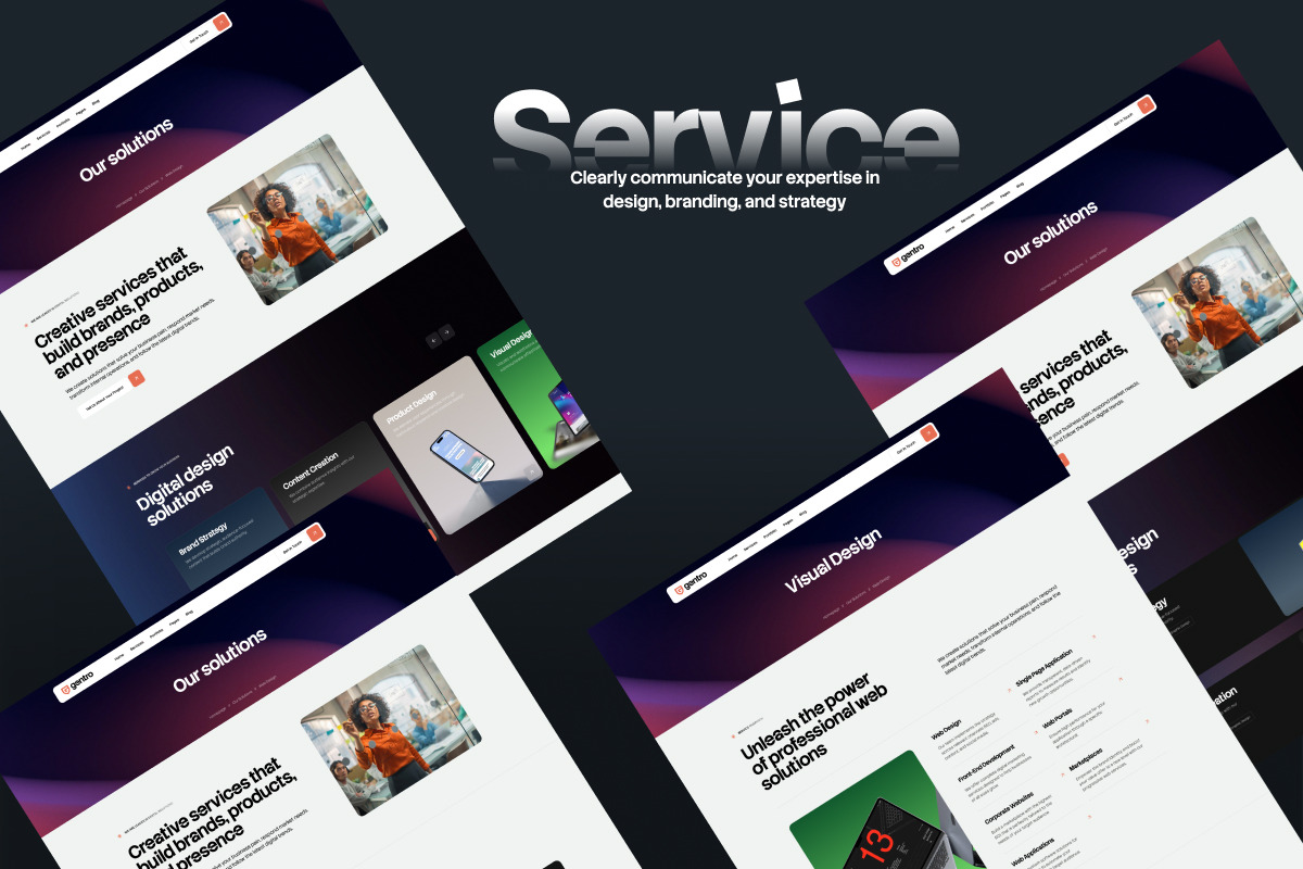 Gentro–Digital Design Agencies, a WordPress Template by Opal Wordpress Theme (Photo 2 of 5)