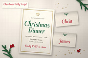 Christmas Holly Script Font, a Script Font by vladocar (Thumbnail 5 of 9)
