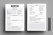 Birth Preferences Plan Template, a Stationery Template by MightyDesign (Thumbnail 1 of 8)