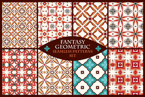 Set of geometric patterns