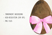 Watercolor Easter Eggs Clipart, an Object Graphic by Paulaparaula (Thumbnail 3 of 3)