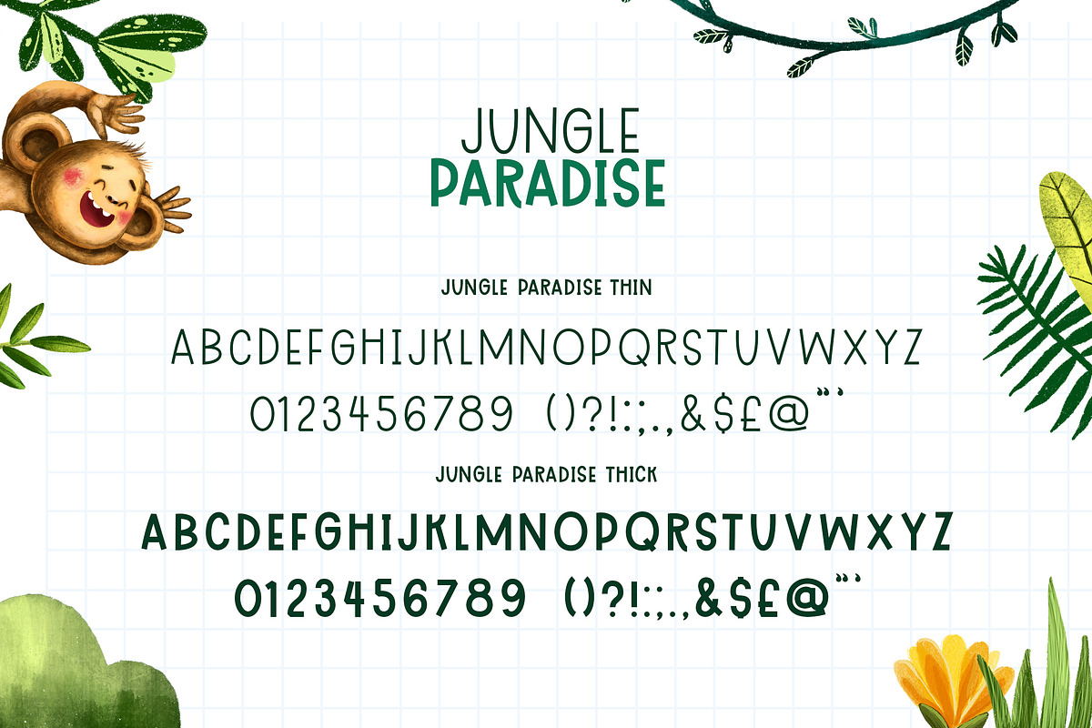 Jungle Paradise Font, a Font by Lollipop Hand Drawn (Photo 5 of 7)