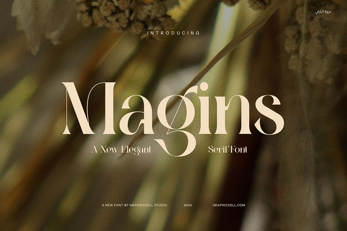 Magins Vintage Serif Font, a Serif Font by Graphicxell (Photo 1 of 8)