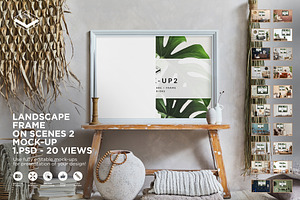 Landscape Frame on Scenes 2 Mock-up