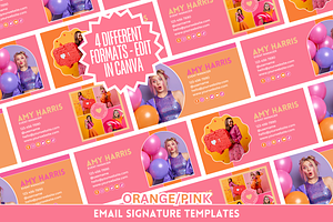 Colorful Email Signature Bundle, an Email Template by SunshineStudioBoutique