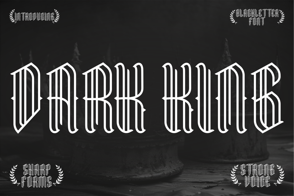 Dark King Blackletter Font, a Font by PutraCetol Studio (Photo 1 of 5)