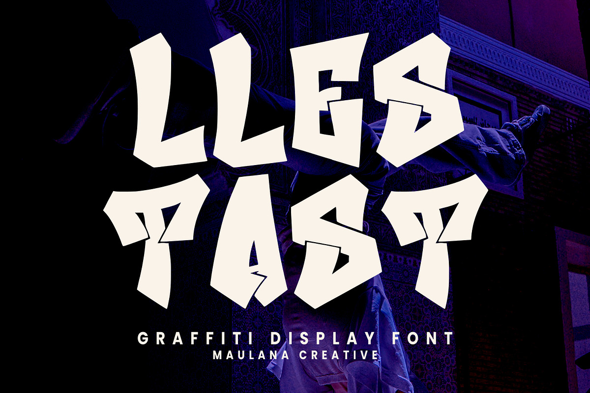 Llestast Graffiti Display Font, a Handwritten Font by Maulana Creative (Photo 1 of 7)