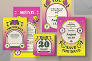 Vintage Wedding Invitation Set, an Invitation Template by graphicook (Thumbnail 3 of 3)
