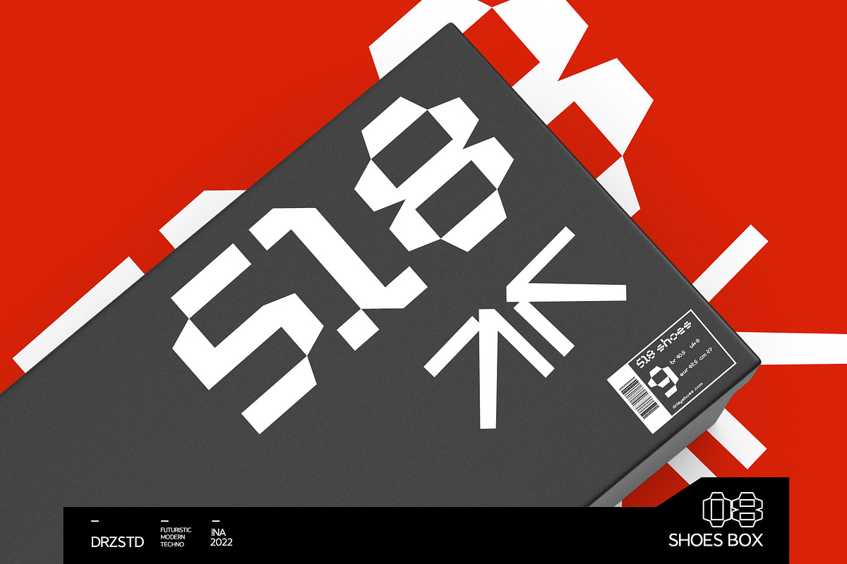 Sitewalk – Futuristic Pixel Font, a Sans Serif Font by Drizy (Photo 8 of 9)
