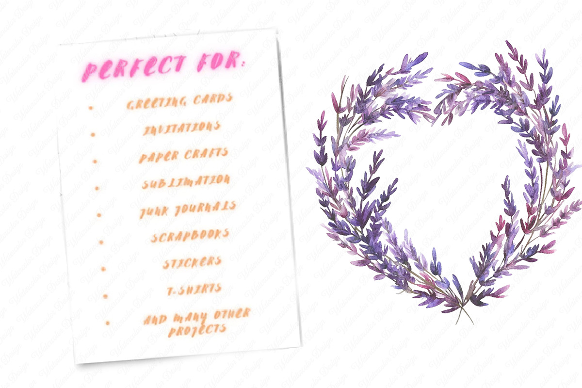 Lavender Mother’s Day Clipart, an Illustration by Watercolor design (Photo 13 of 13)