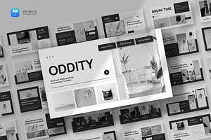 Black & White Keynote Template, a Presentation Template by fluffstudio