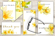 Yellow Roses -single species package, a Work Illustration by watercolorwild.graphics (Thumbnail 2 of 6)