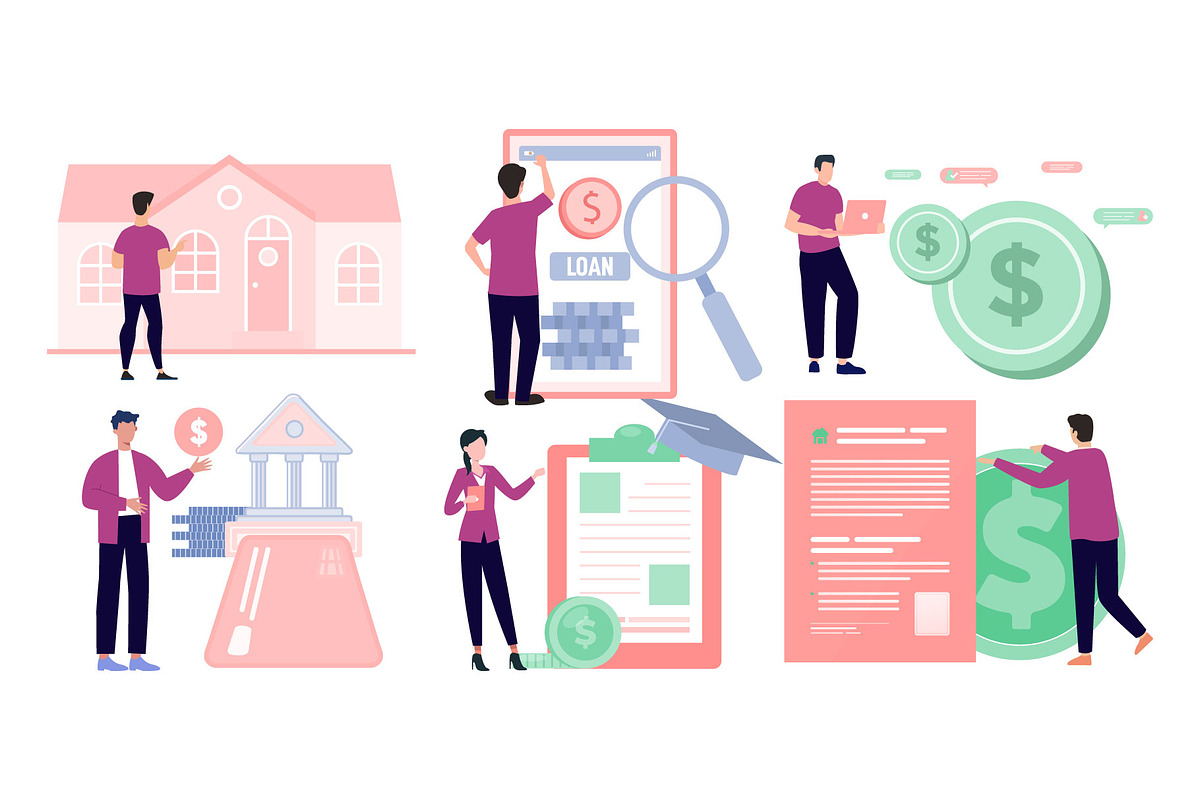 30 Loan Operation Illustration, an Illustration by Vector Portal (Photo 5 of 7)