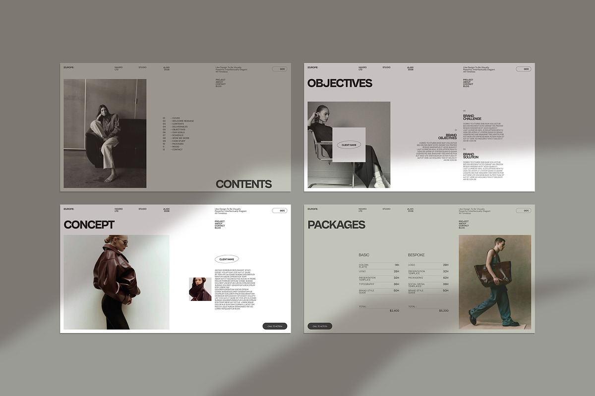 Maxro | Brand Proposal Template, a Presentation Template by Creatiya Type (Photo 4 of 10)