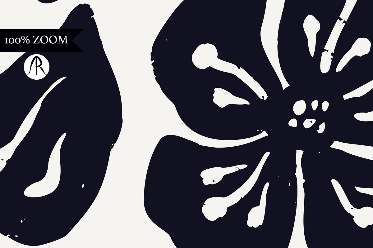 Organic Ink Abstract Floral Pattern, a Pattern Graphic by Rose Design (Photo 10 of 10)