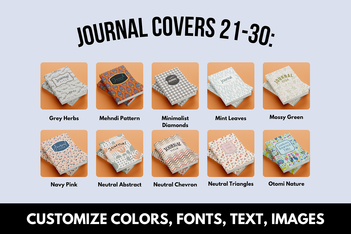 KDP 50 Journal Cover Bundle Canva, a Magazine Template by Self Publishing Magic (Photo 6 of 8)