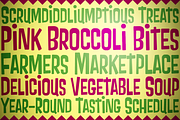 Pink Broccoli, a Sans Serif Font by Pink Broccoli (Thumbnail 1 of 3)