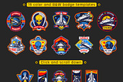 Space badge bundle, a Templates & Theme by DGIM studio (Thumbnail 2 of 9)