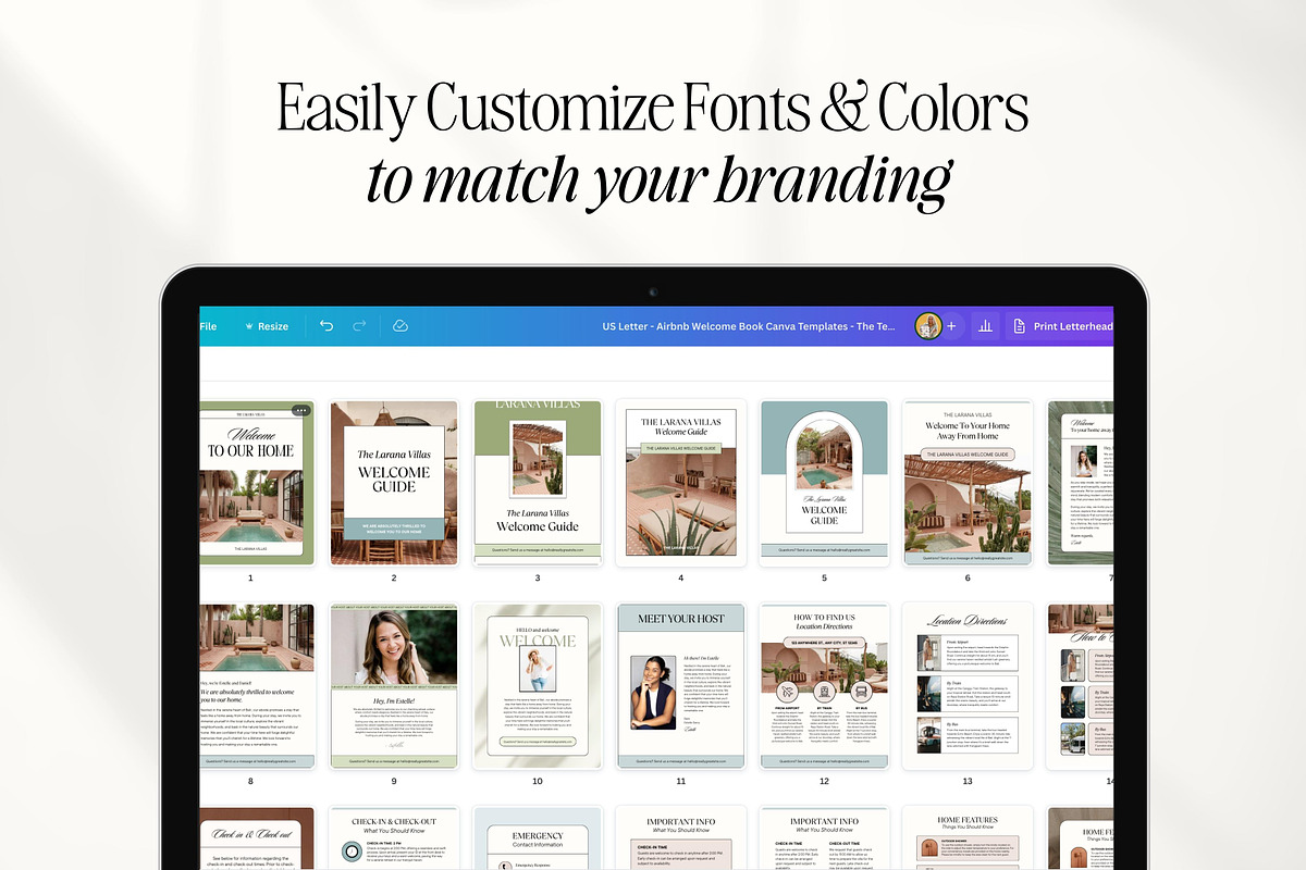 Airbnb Welcome Book Canva Templates, a Magazine Template by Fallon Gerst (Photo 7 of 23)