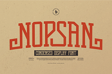 Nopsan | Condensed Display Font