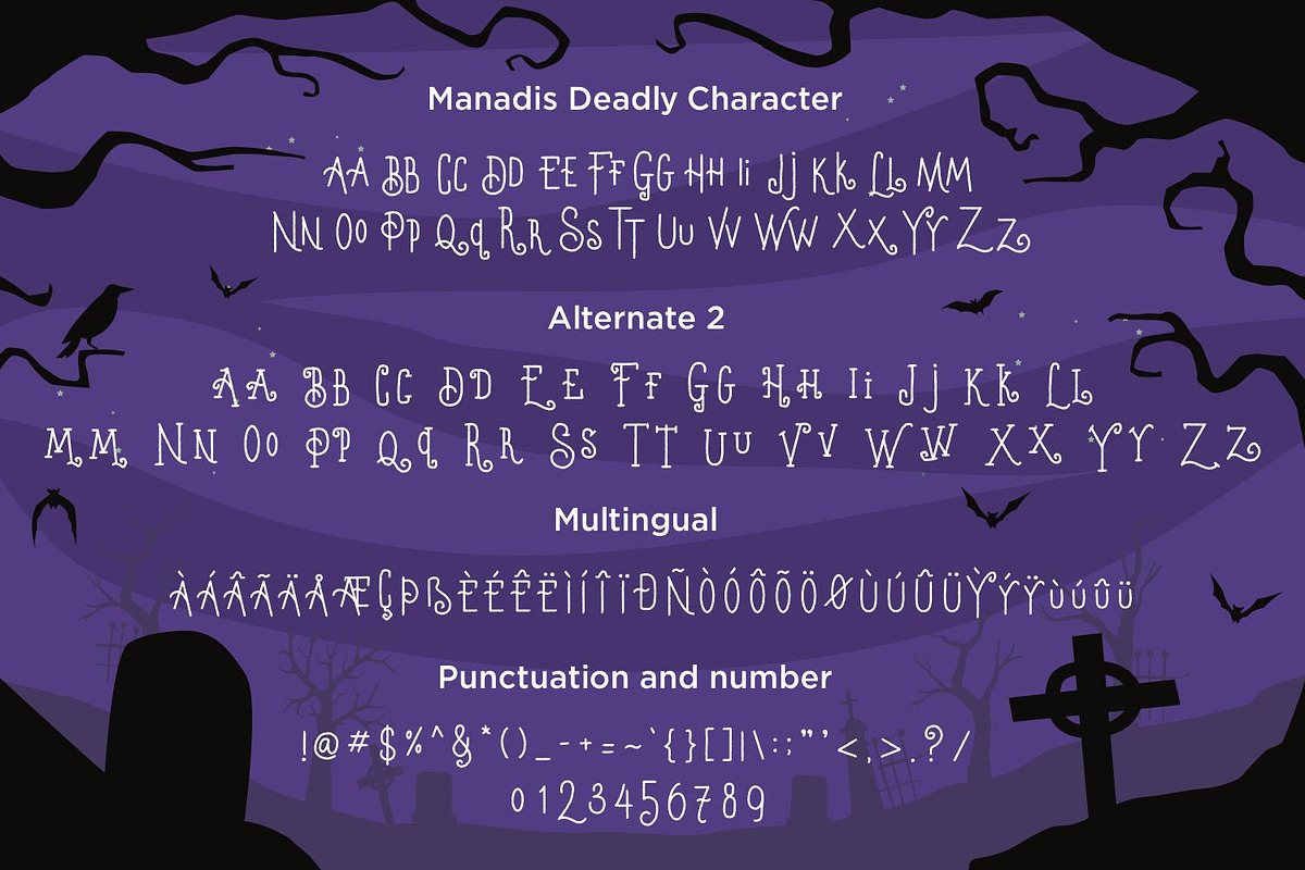 Manadis Deadly Font, a Font by Allouse Studio (Photo 3 of 8)