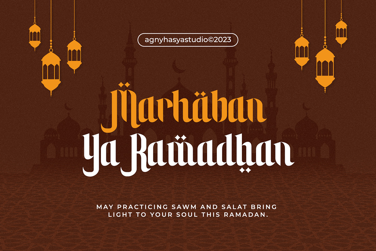 Syukron - Arabic Font Style, a Serif Font by agnyhasyastudio (Photo 4 of 19)