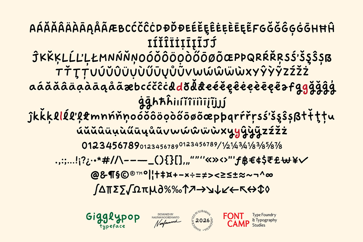 Gigglypop Font, a Handwritten Font by Fontcamp Type Foundry (Photo 5 of 17)
