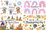 Watercolor Bundle 40 sets clipart., an Animal Illustration by Kira Konoshenko (Thumbnail 10 of 12)