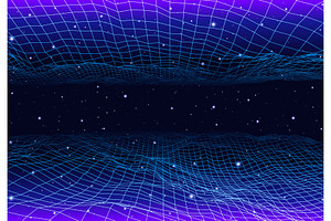 Retro neon background with 80s