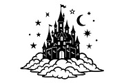 Fantasy Castle Cloud Moon Bundle, an Object Illustration by Gaye Art (Thumbnail 22 of 30)
