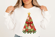Patchwork Christmas Tree Png,, an Illustration by Designking (Thumbnail 2 of 5)