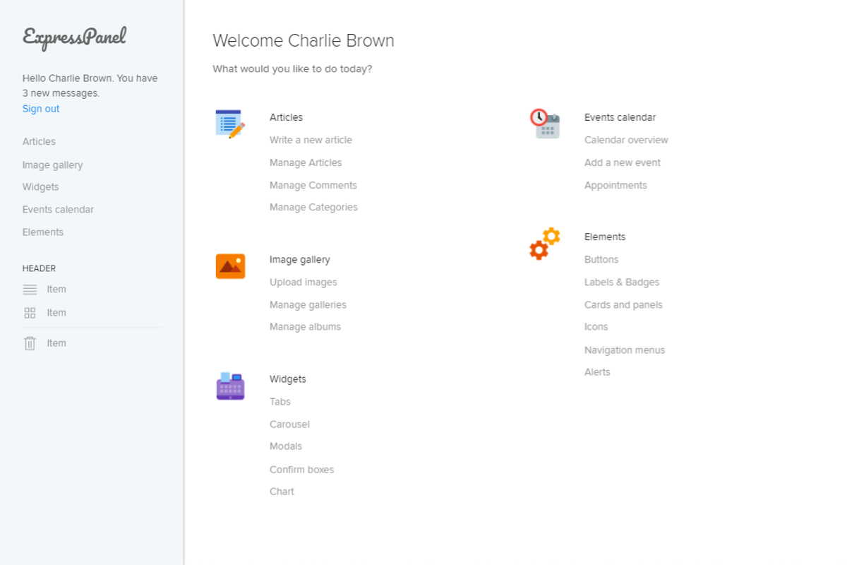 UIKIT Soda Light Admin, a HTML Template by expresspixel