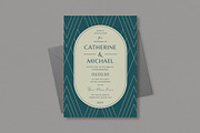 Geometric Wedding Invitation, an Invitation Template by Guuver (Thumbnail 3 of 3)