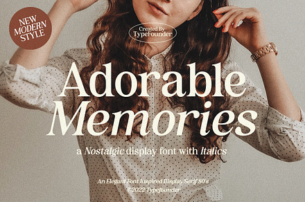 Adorable Memories - Nostalgic Serif